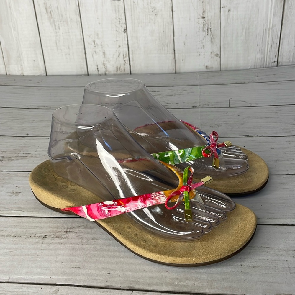 Vionic Bella Multi Color Toe Post Thong Sandal - image 1